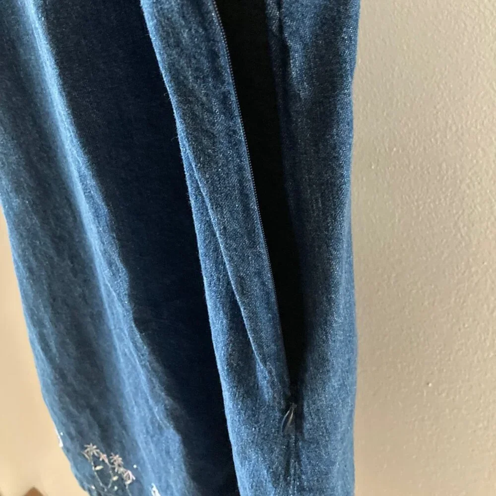GAP Denim Dress w/ Embroidery Detail